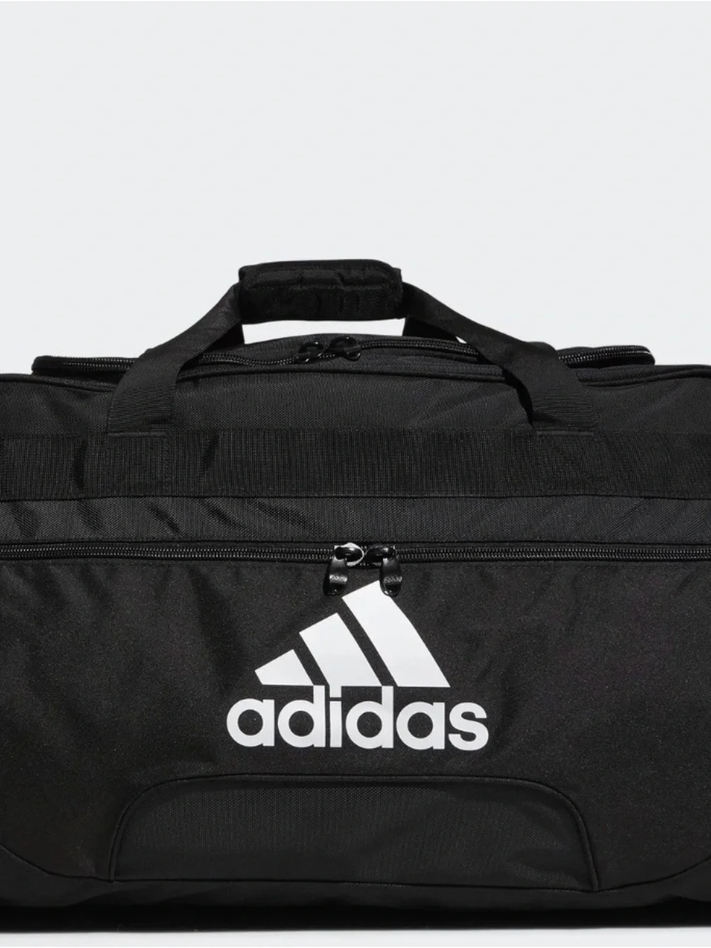 adidas Black Duffel with White Logo